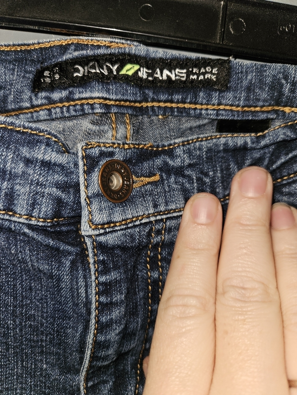 DKNY Womans Blue Bootcut Jeans Size 16R - Picture 4 of 13